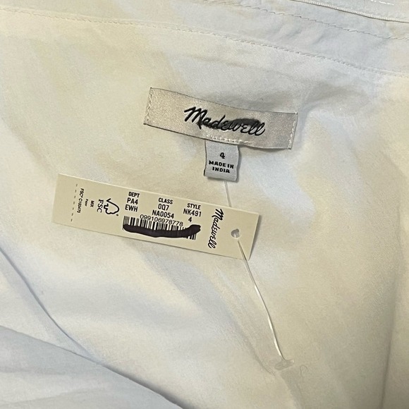 Madewell One-Shoulder Dress in Crisp White - Picture 8 of 15